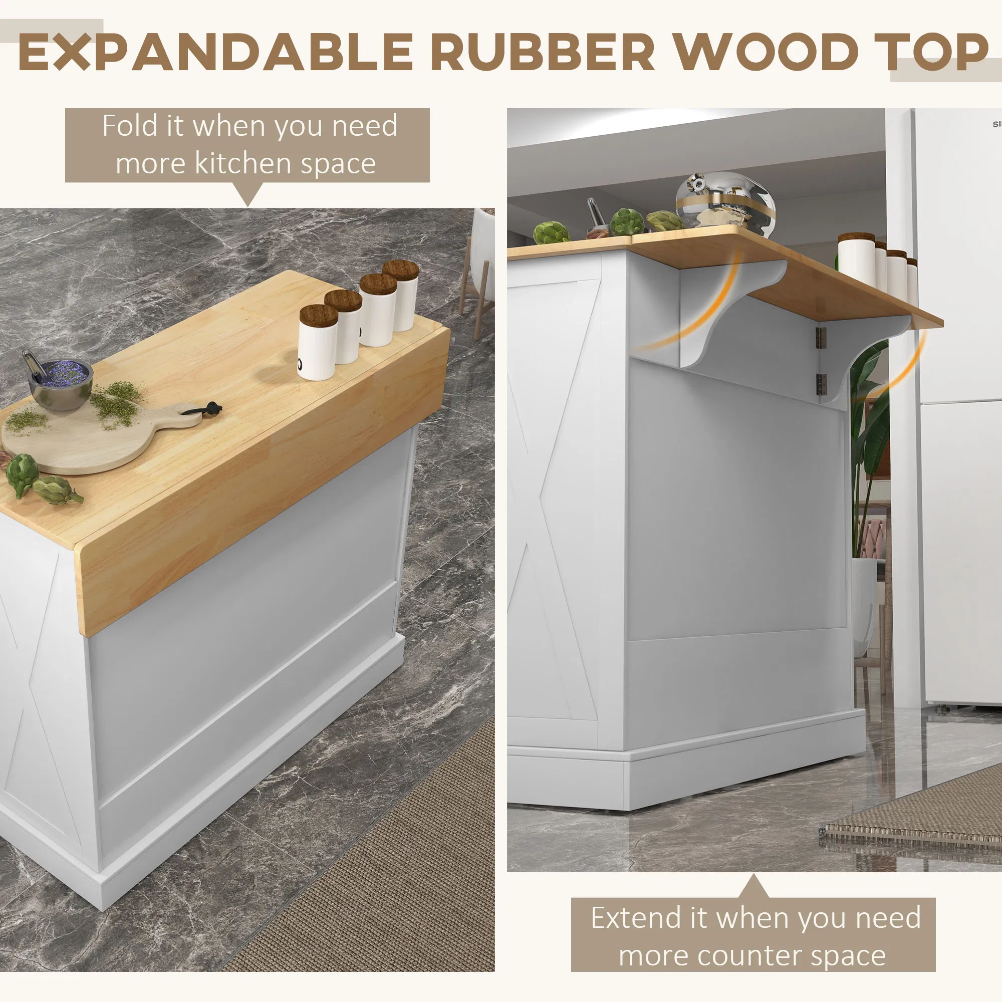 Rolling Kitchen Island, picture 2 of 5