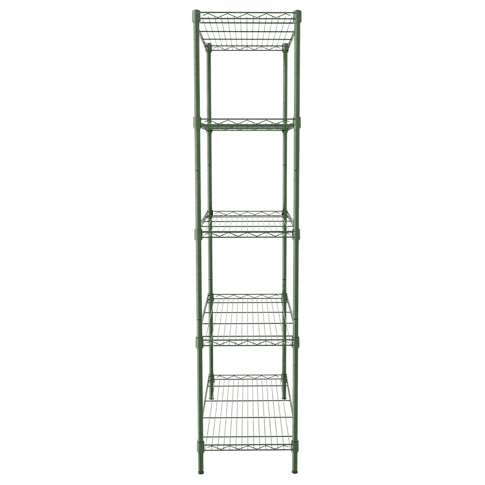 5-Layer Adjustable Display Rack Iron Household Shelf with Adjustable Feet 29.13*13.39*59.06in Forest… image 4
