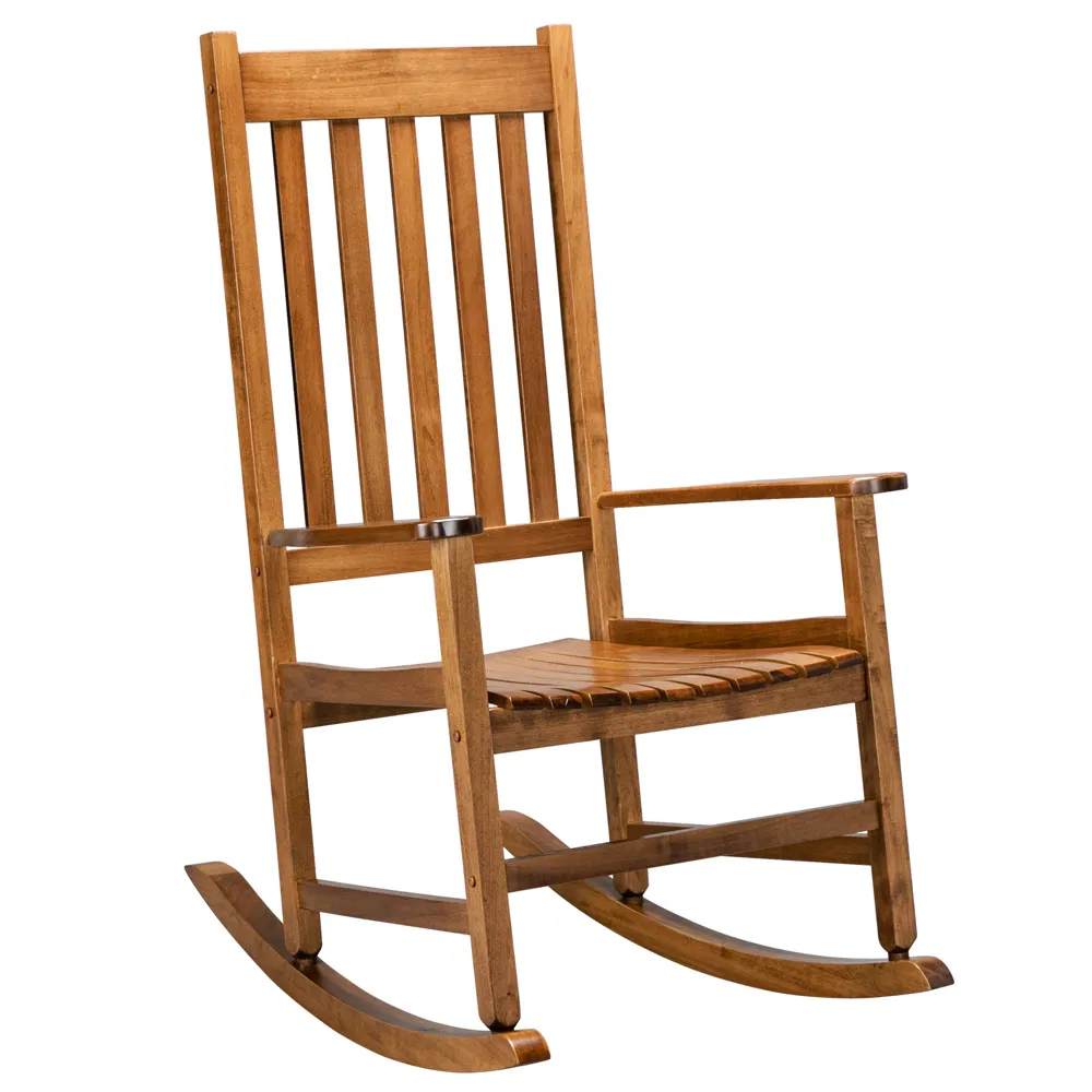 68.5*86*115CM Square Wooden Rocking Chair Original Color image 20