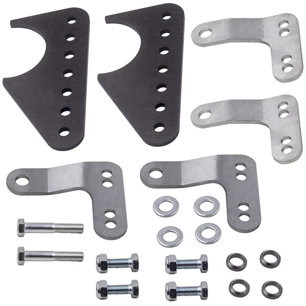 降低套件Universal Coil-Over Rear Lower Kit Adjustable Shock Mount Brackets Steel for 3