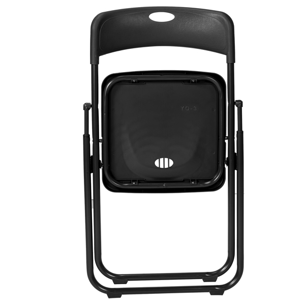 10 Pack Plastic Folding Chairs, Stackable Commercial Chairs, Portable Event Seats Indoor Outdoor for Home Event Party Picnic School Wedding, Black-22