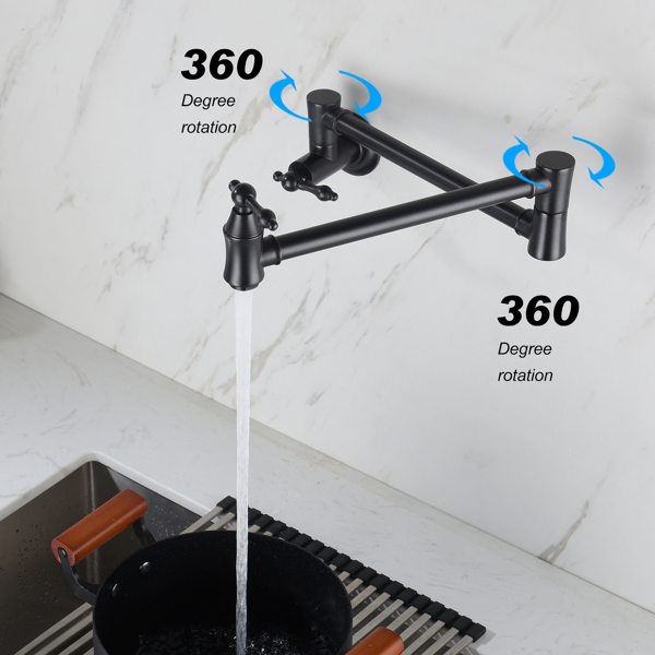  折叠龙头Folding faucet Pot Filler Faucet Wall Mount-19
