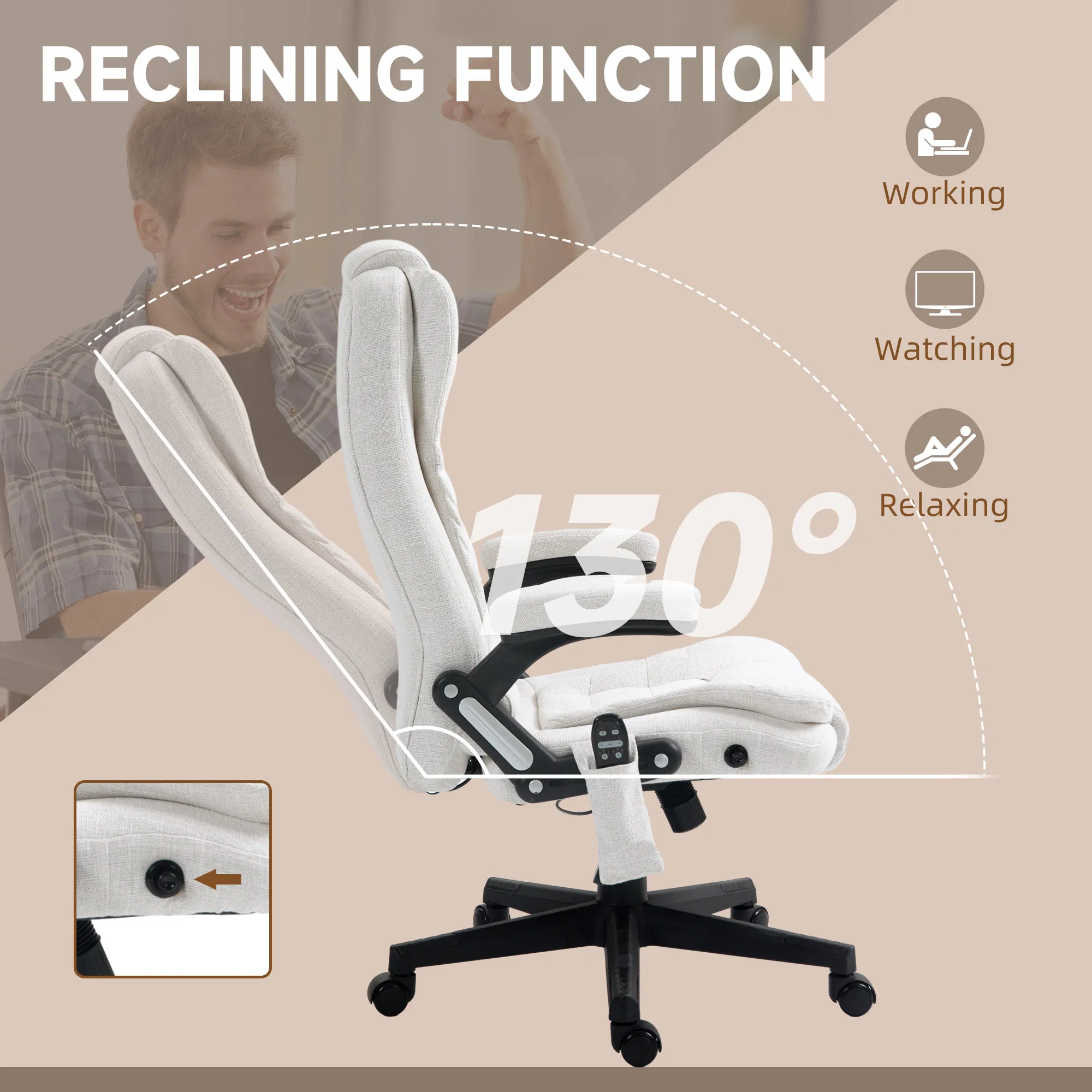 Reclining Massage Office Chair, picture 2 of 5