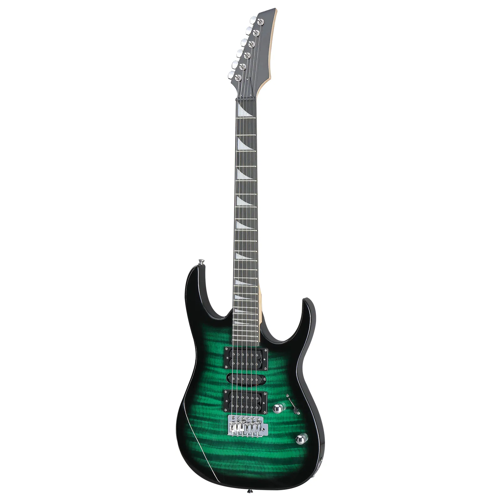 170 Model 39in Electric Guitar HSH Pickups Black complete starter kit suit for Hard Rock Tiger-striped… image 4