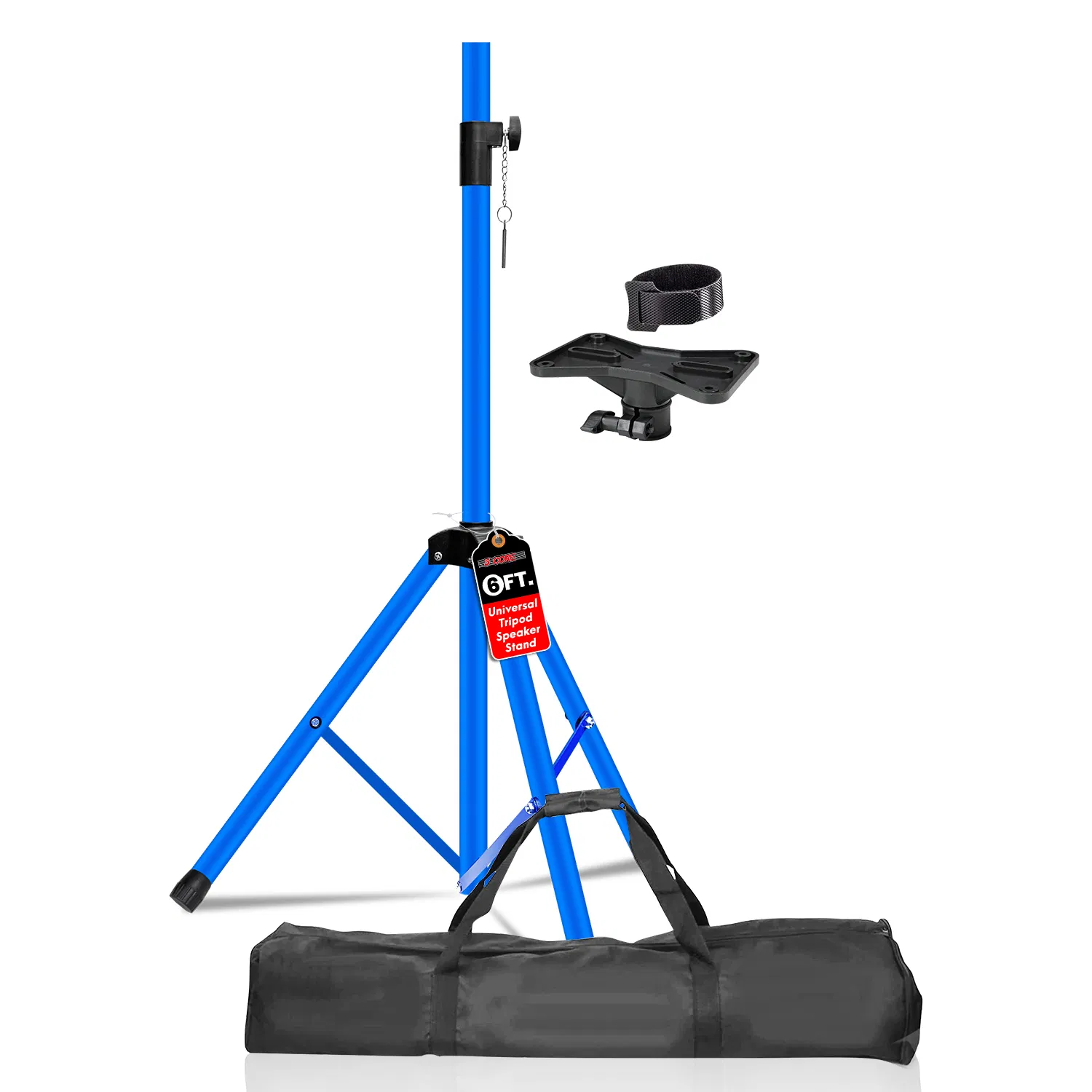 5 Core Speaker Stand Tripod Floor Heavy Duty Adjustable Up to 72 Inch DJ Studio Monitor Stands Pole Mount