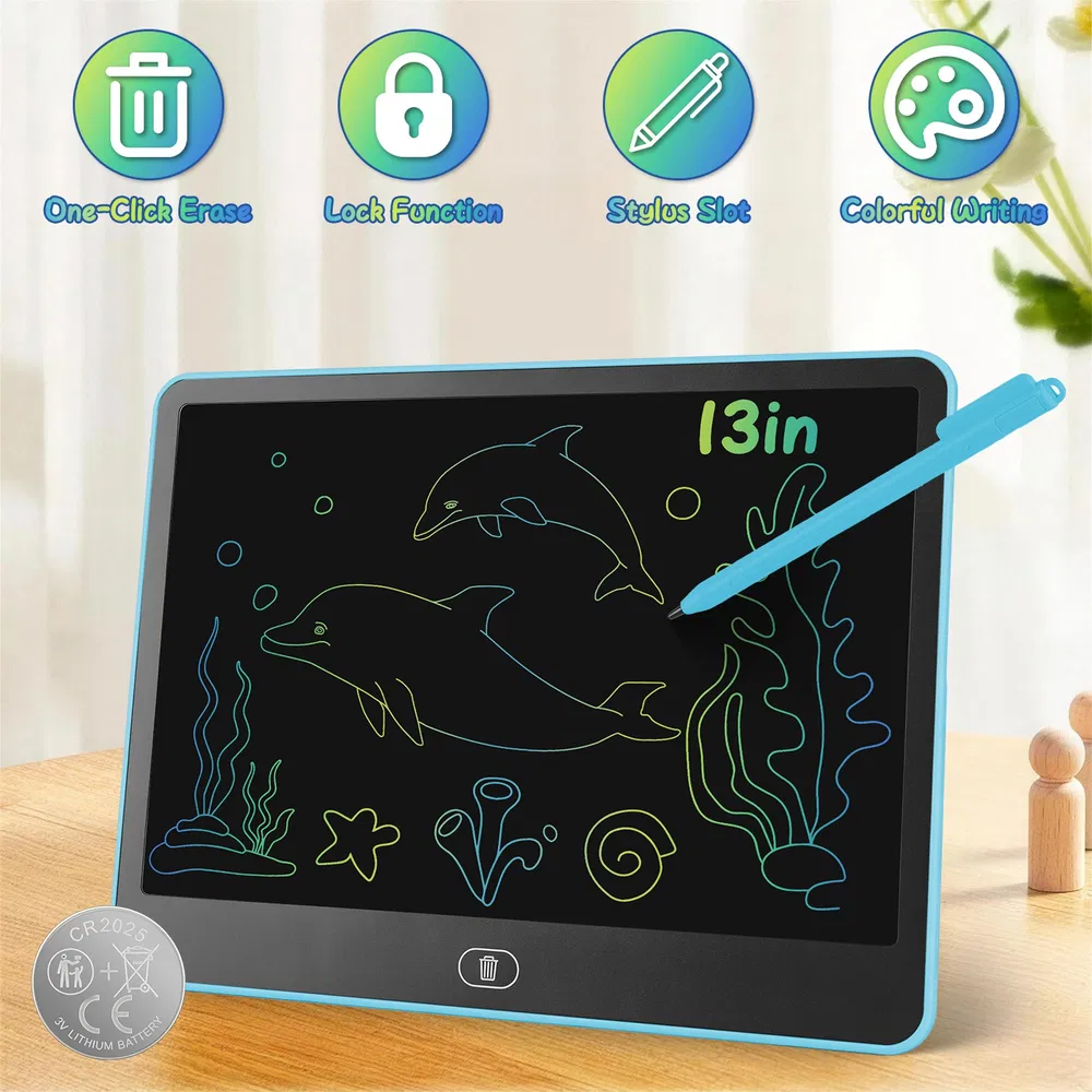 LCD Writing Tablet for Kids, Reusable Doodle Board image 17