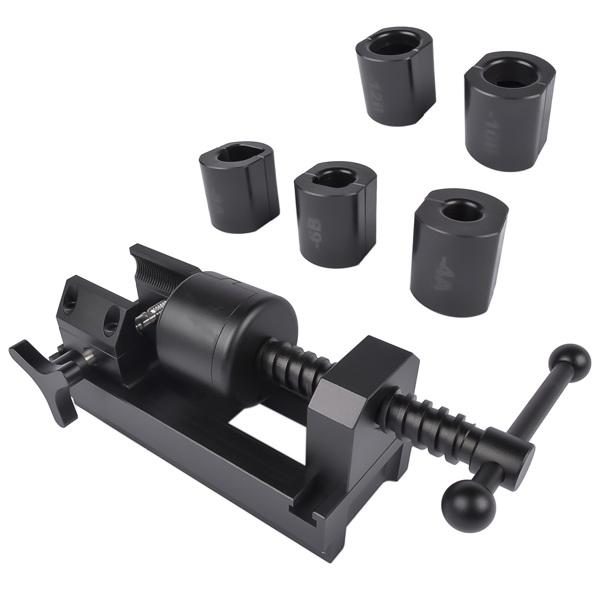 油管接头安装工具 Aluminum Fuel Line Fittings Installation Tool Fuel Hose Repair Tool Kit Black Fit from -4 to -16 Hose End Socket Nuts-16