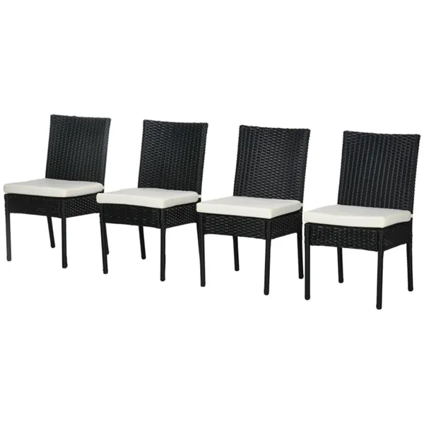 PE Rattan Outdoor Dining Chairs, picture 3 of 3