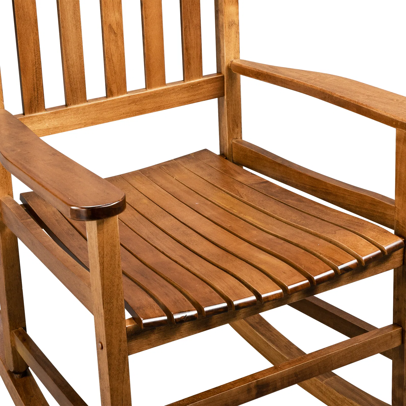 68.5*86*115CM Square Wooden Rocking Chair Original Color image 18