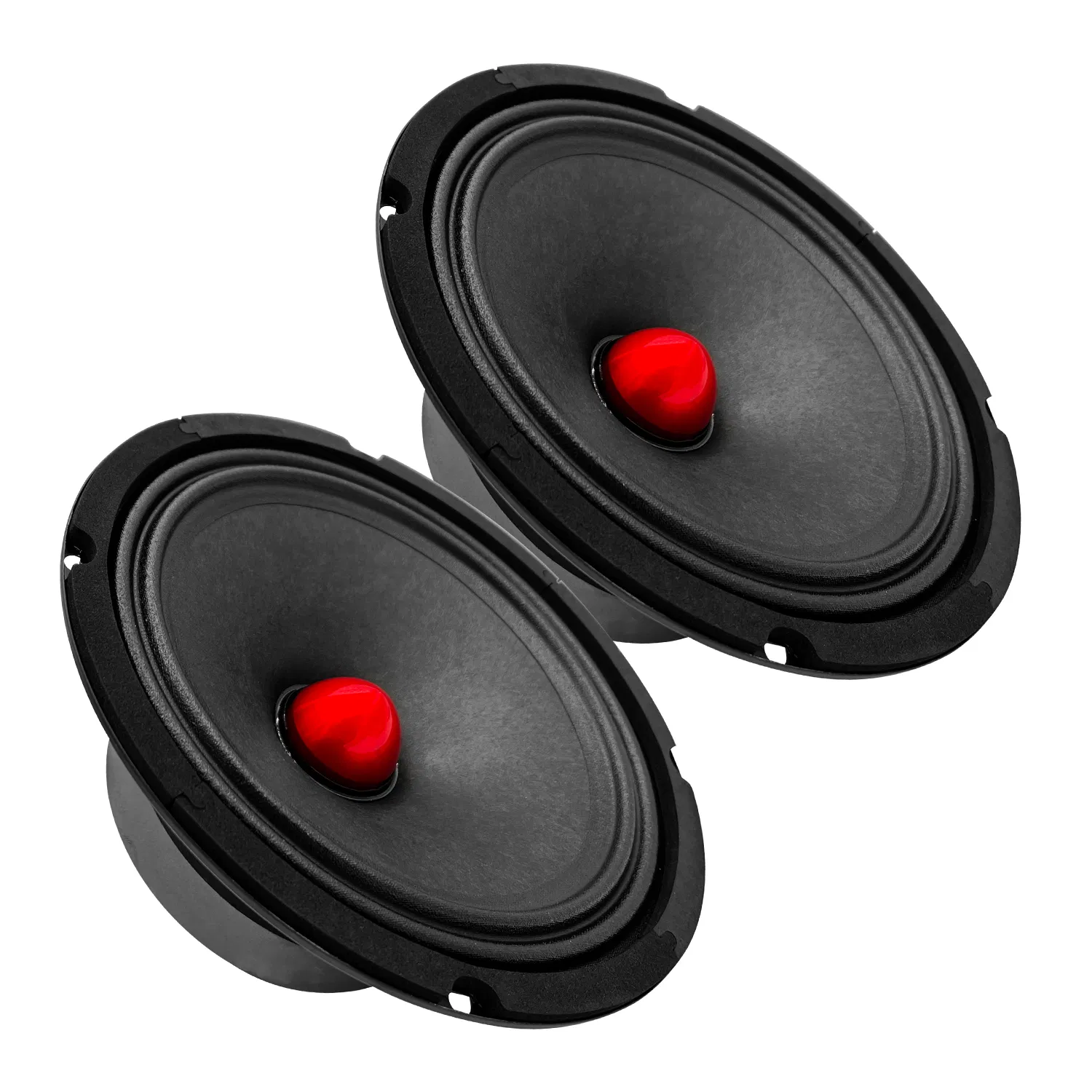 5Core 8 Inch 2Pcs Midrange Door Speaker 500W Subwoofer w Aluminum Bullet 4Ω/8Ω Sub Woofer