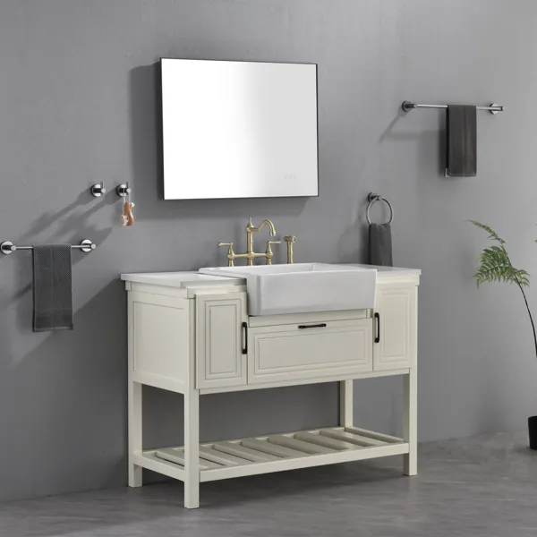 32x24 Inch LED Backlit Bathroom Mirror with Metal Frame, Wall Mounted Vanity Mirror with Smart Touch Button, Anti-Fog, Memory Function, 3 Colors, Stepless Dimmable Makeup Mirror(Horizontal/Vertical)