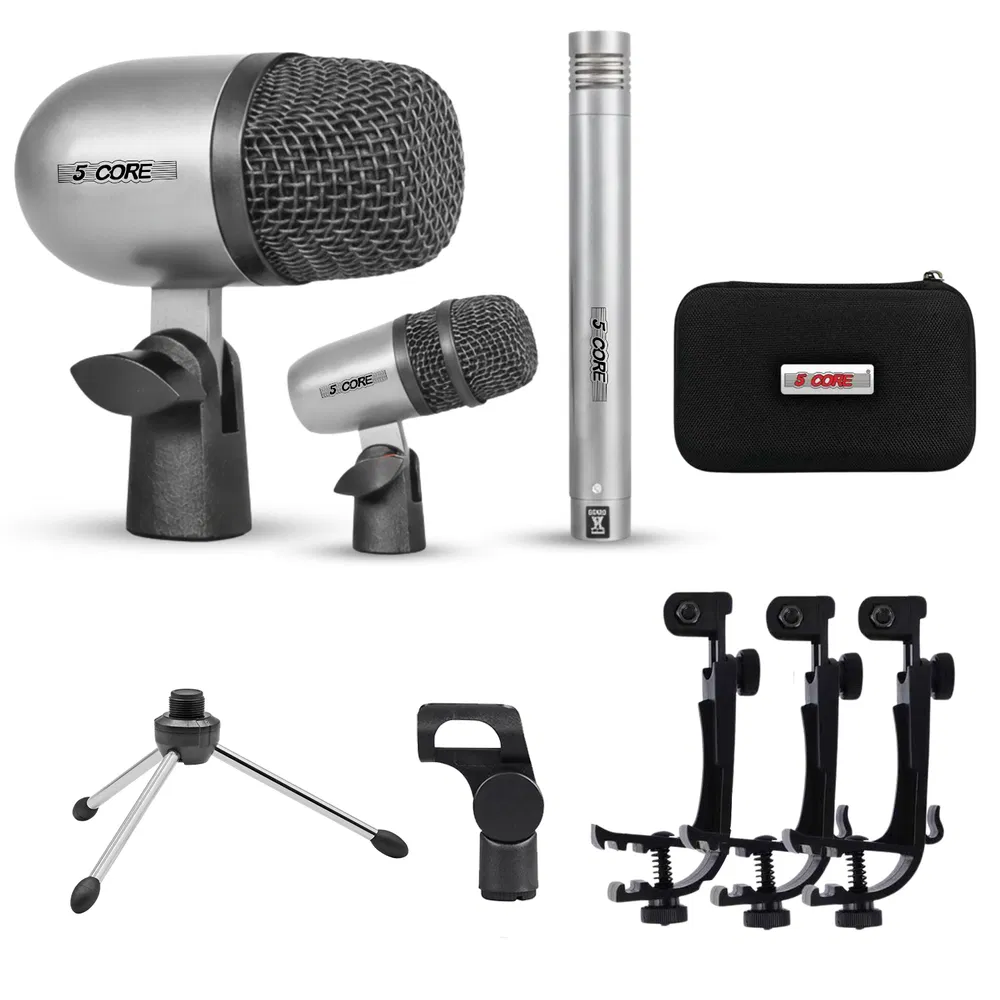 5 Core Conga Mic Snare Tom Microphone Drum Kit Condenser XLR Instrument Mics image 16