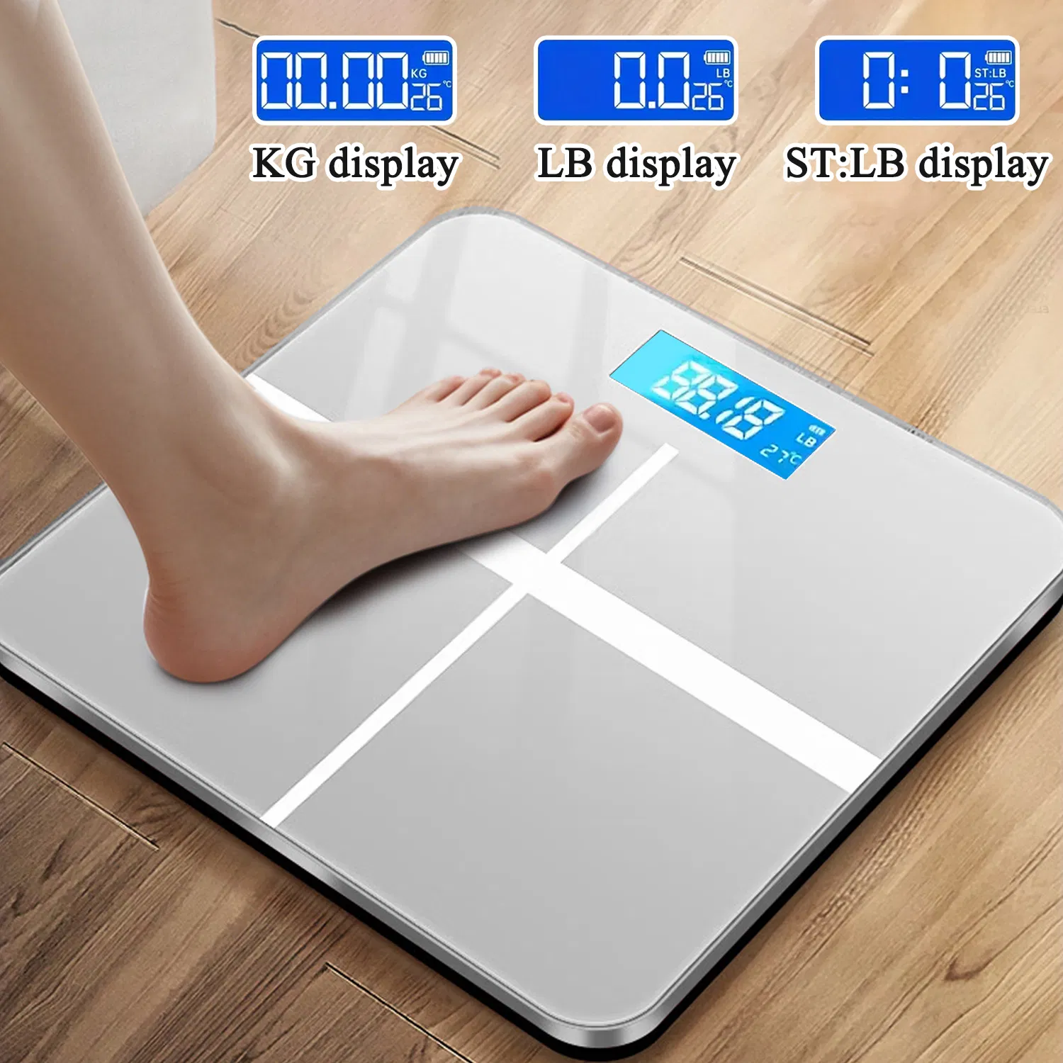 ميزان ذكي لتحليل مكونات الجسم ومؤشر كتلة الدهون BMI