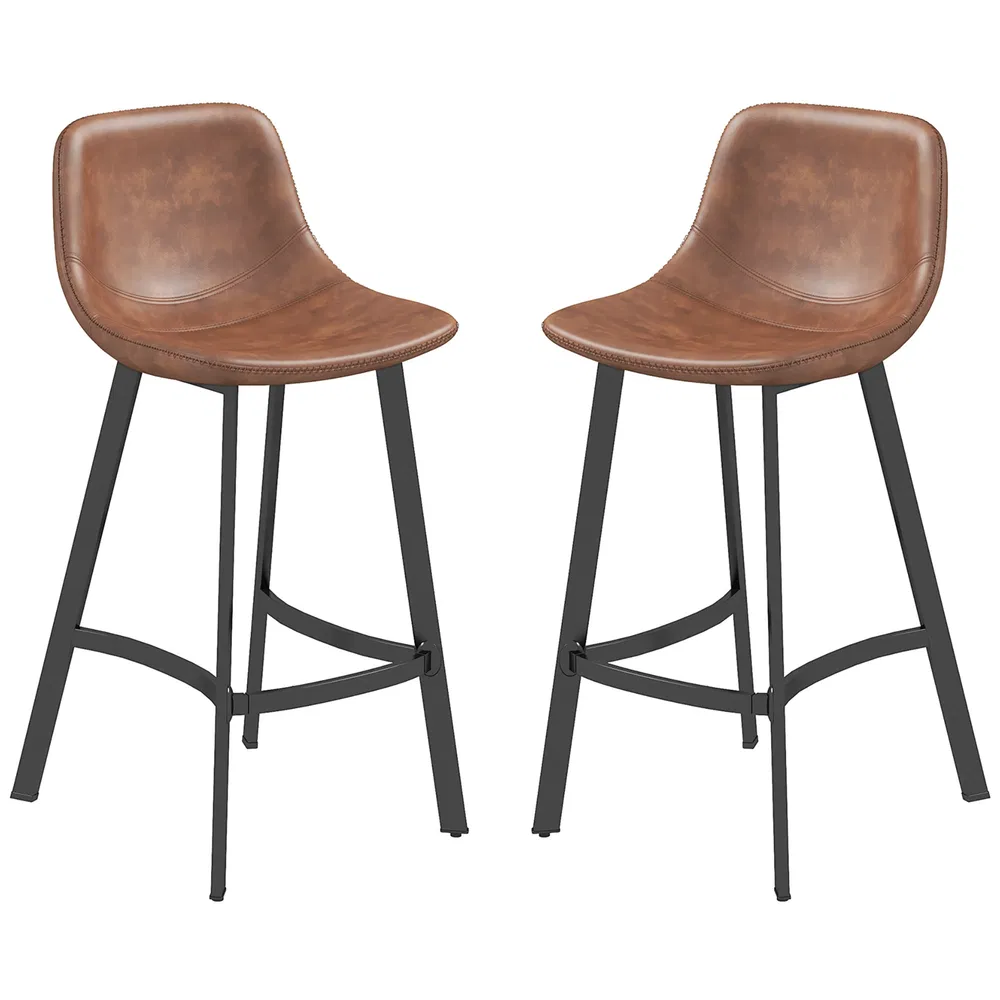 Upholstered Counter Stools Set of 2, picture 5 of 5