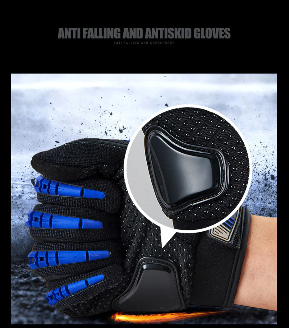 Racing Motorcycle Motorbike Motocross Riding Dirt Bike Full Finger Sports Gloves image 9