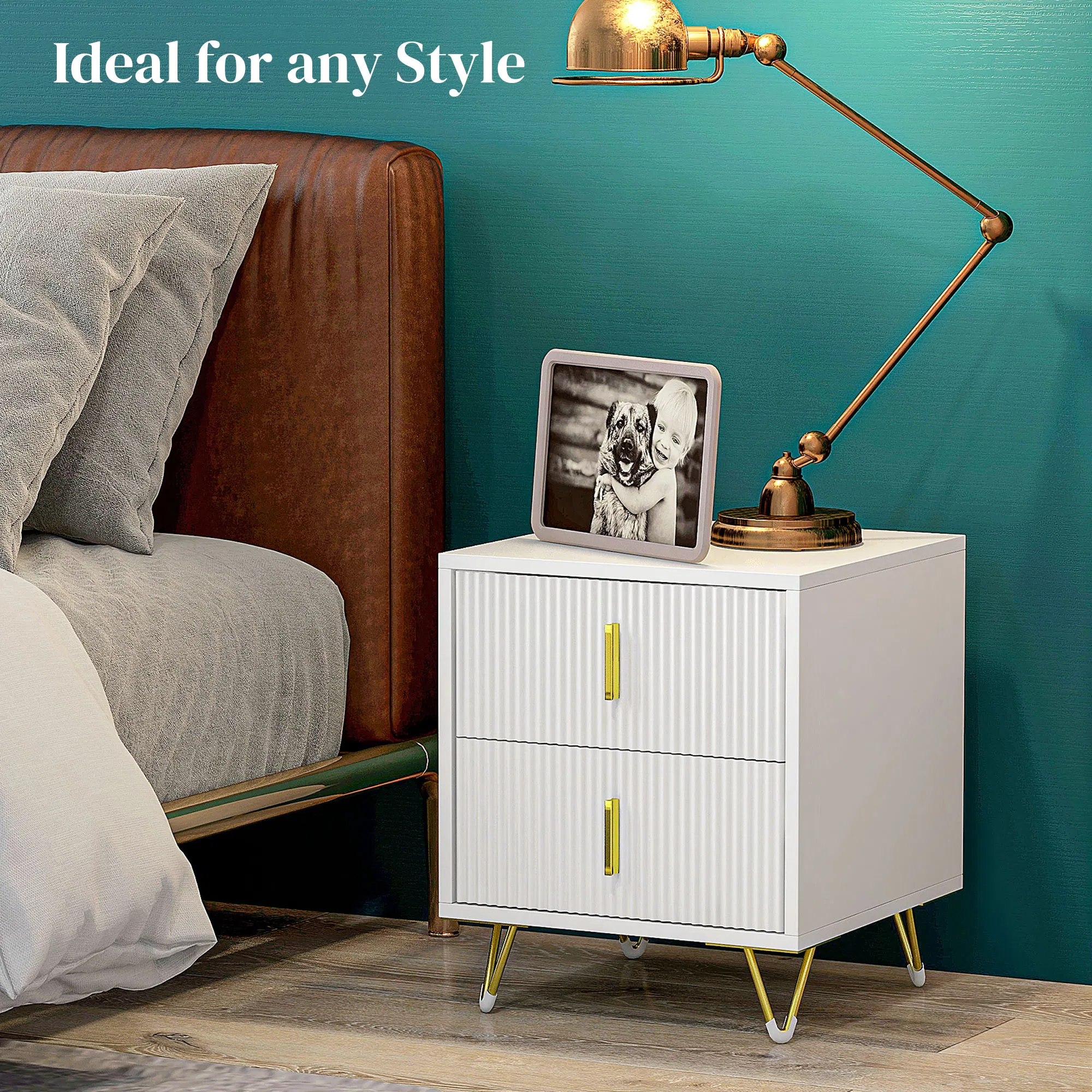 Nightstand with Two Drawers, picture 4 of 5