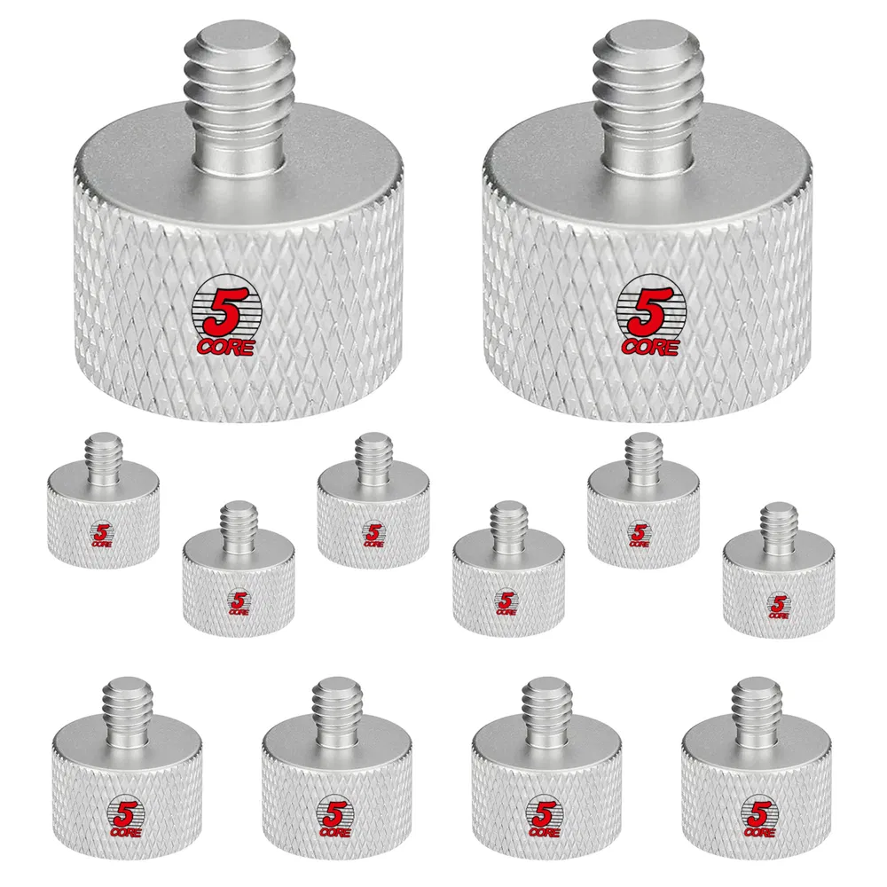 5 Core Microphone Stand Adapter Pack 5/8 M to 3/8 F, 3/8 M to 5/8 F, ¼ image 22