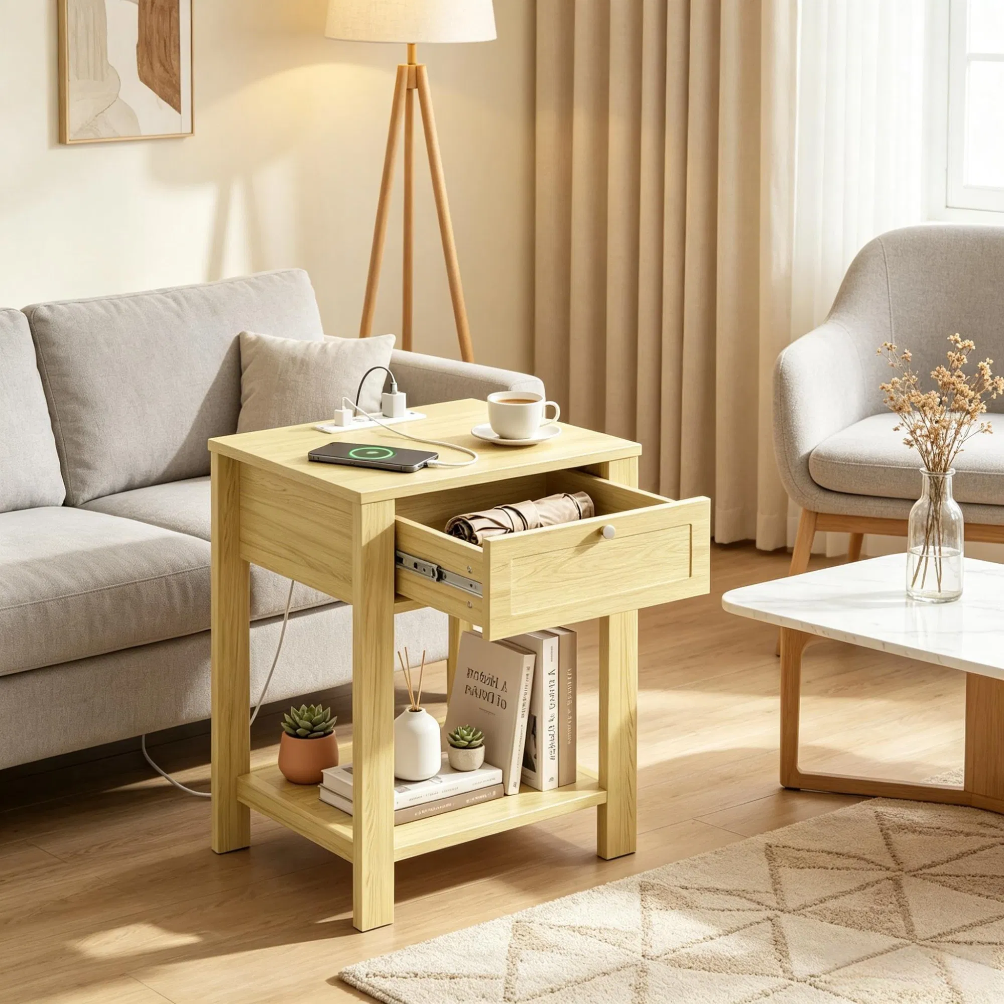 Farmhouse Side Table Set, picture 3 of 3