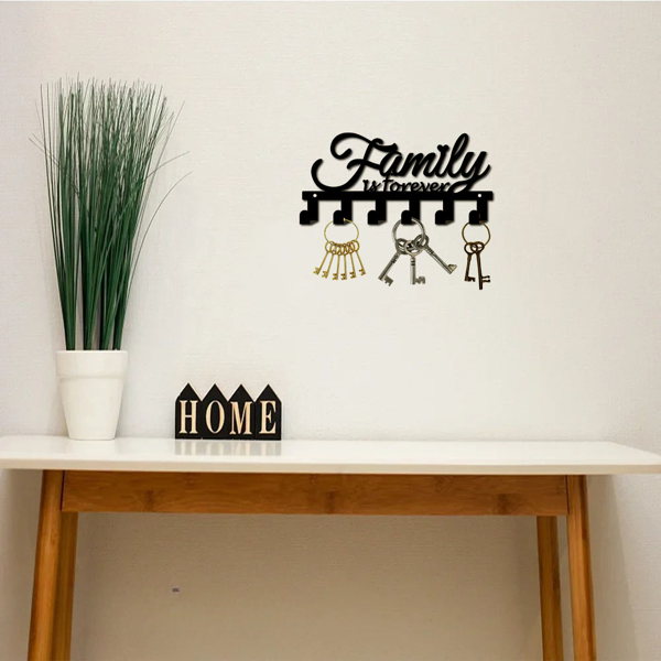 CIFbuy Modern Wall Mounted Key Holder with Shelf Entryway Organizer for Home Decor and Storage(TikTok, temu pick-up service)-9