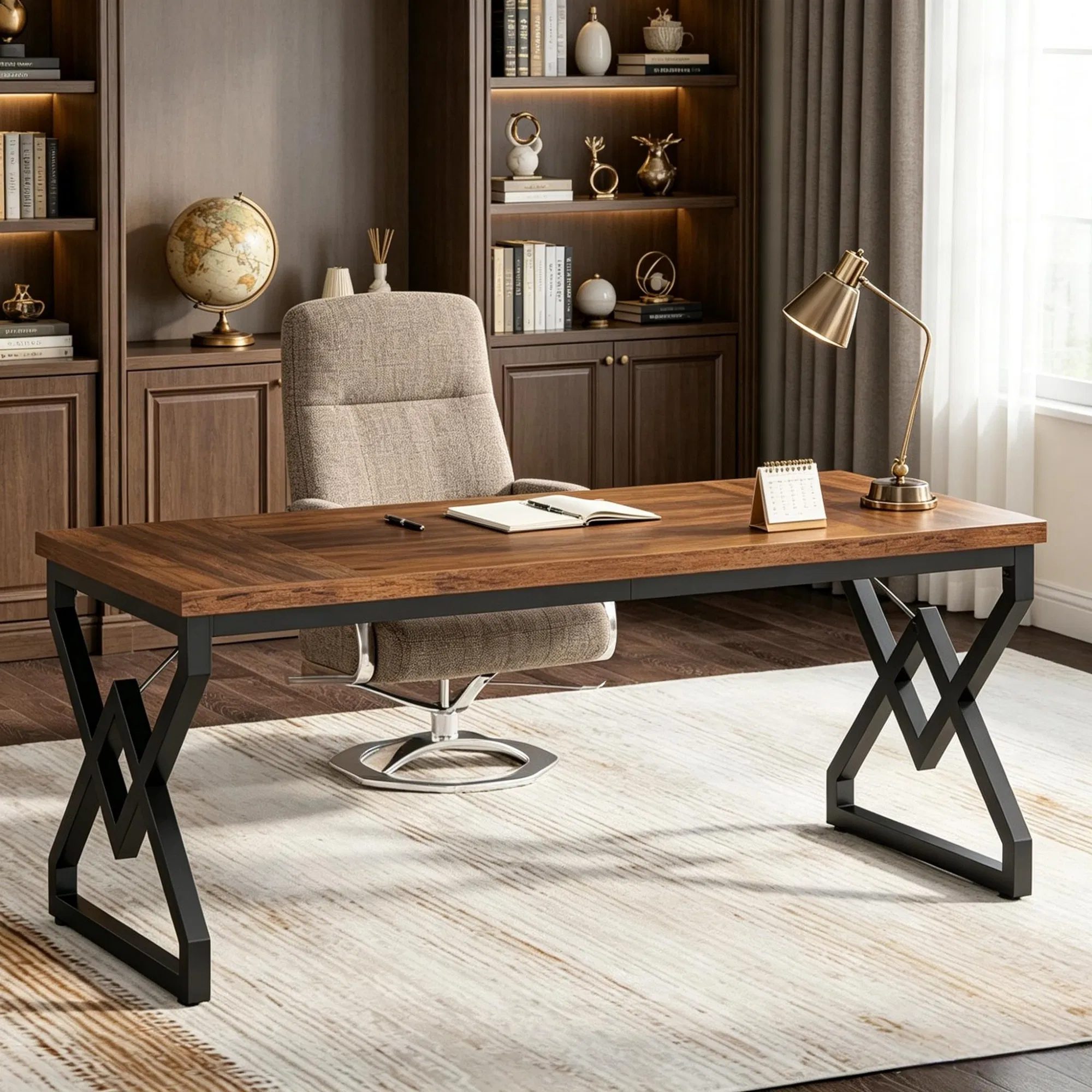 63-Inch Computer Desk, picture 3 of 5