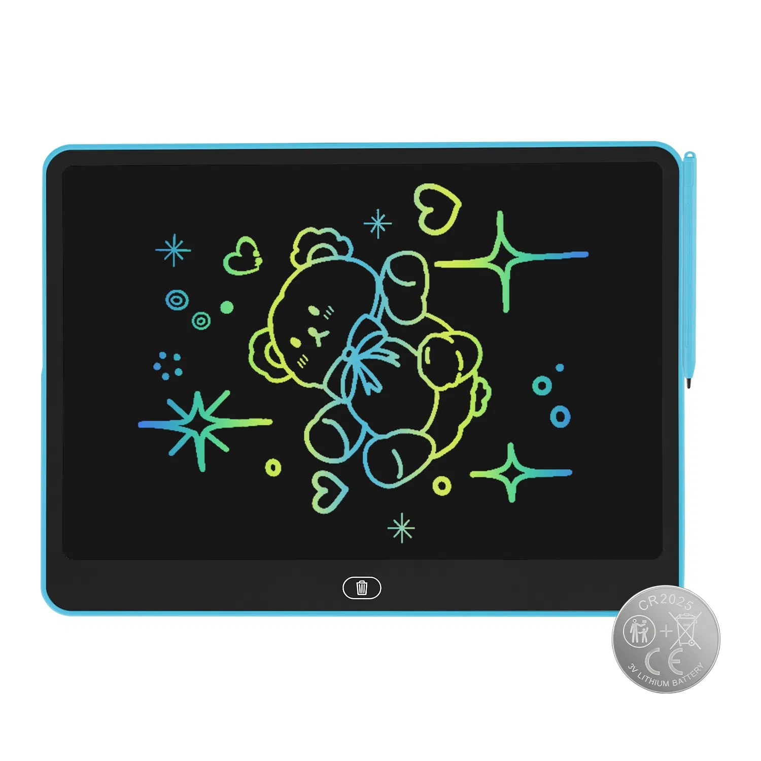 LCD Writing Tablet for Kids, Reusable Doodle Board image 12