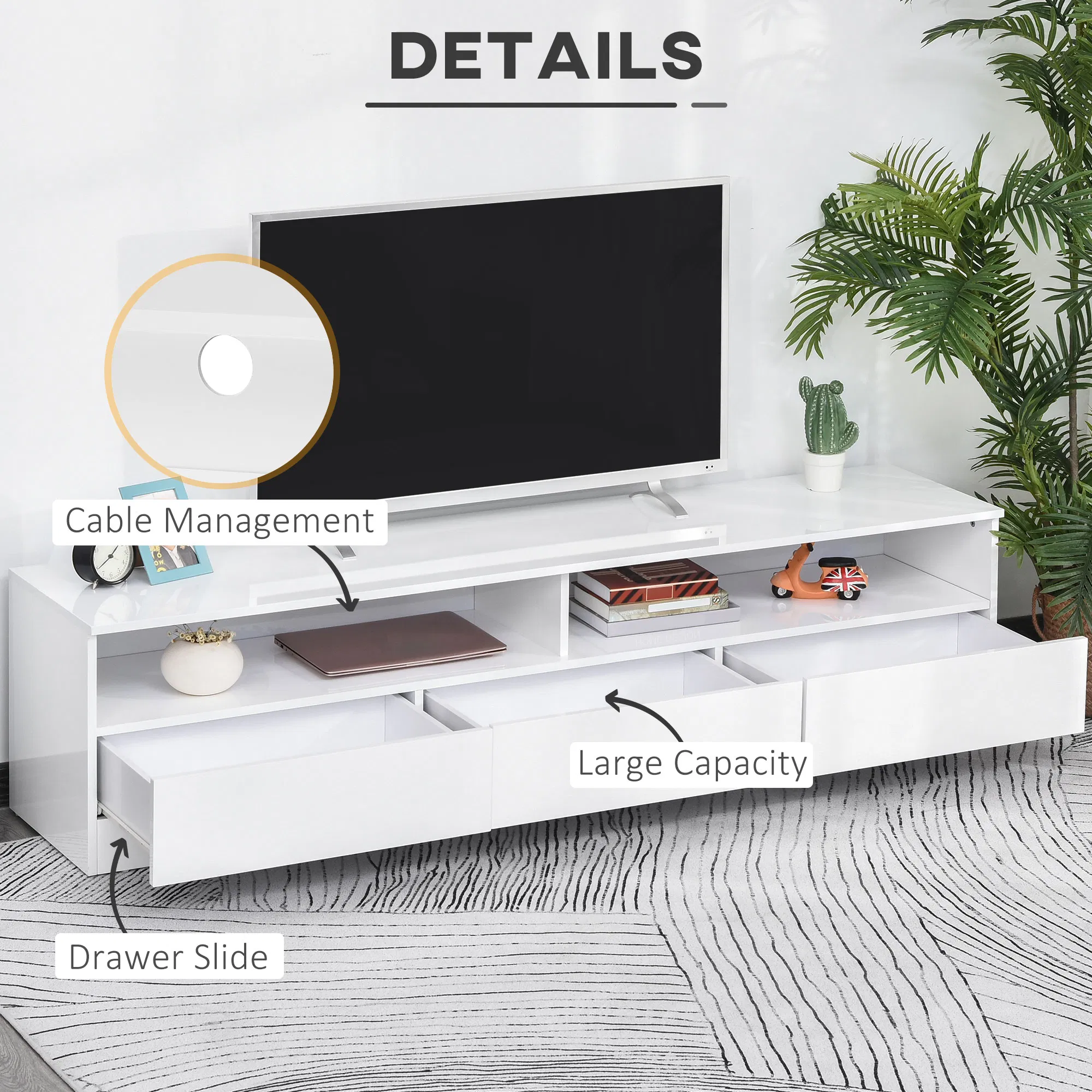 LED Lighted TV Stand, picture 4 of 5