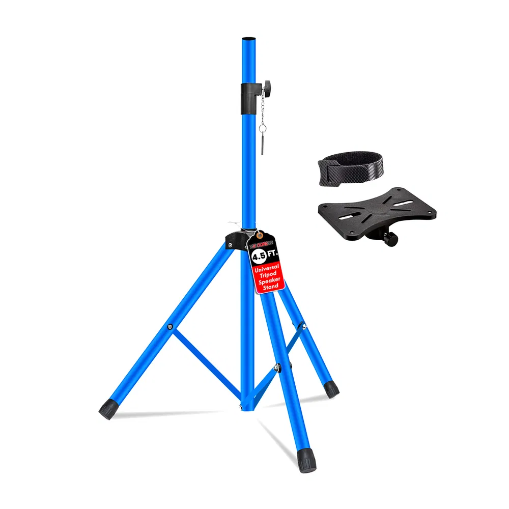 5 Core Speaker Stand Adjustable 31 to 54" PA DJ Tripod Stands Heavy Duty w 35mm Add 132 Lbs image 19