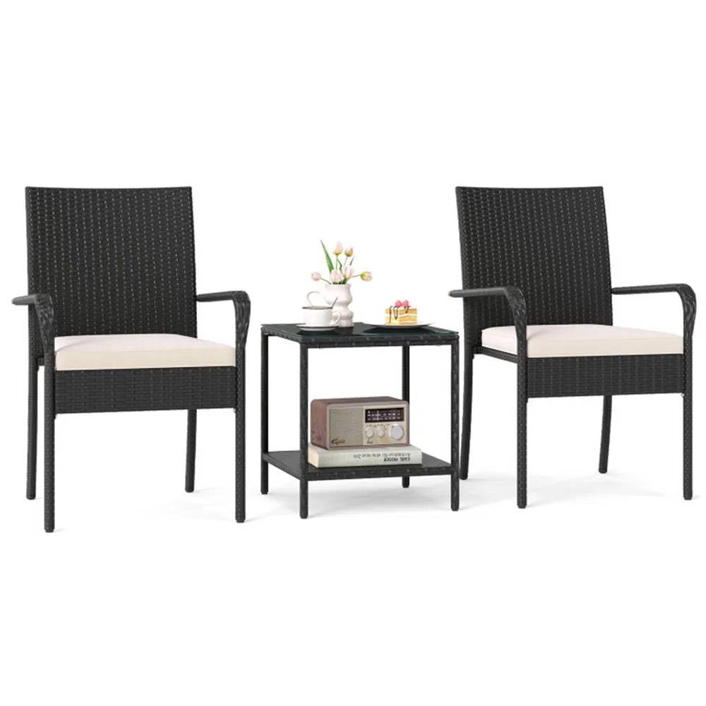 3-Piece PE Wicker Bistro Set, picture 5 of 5