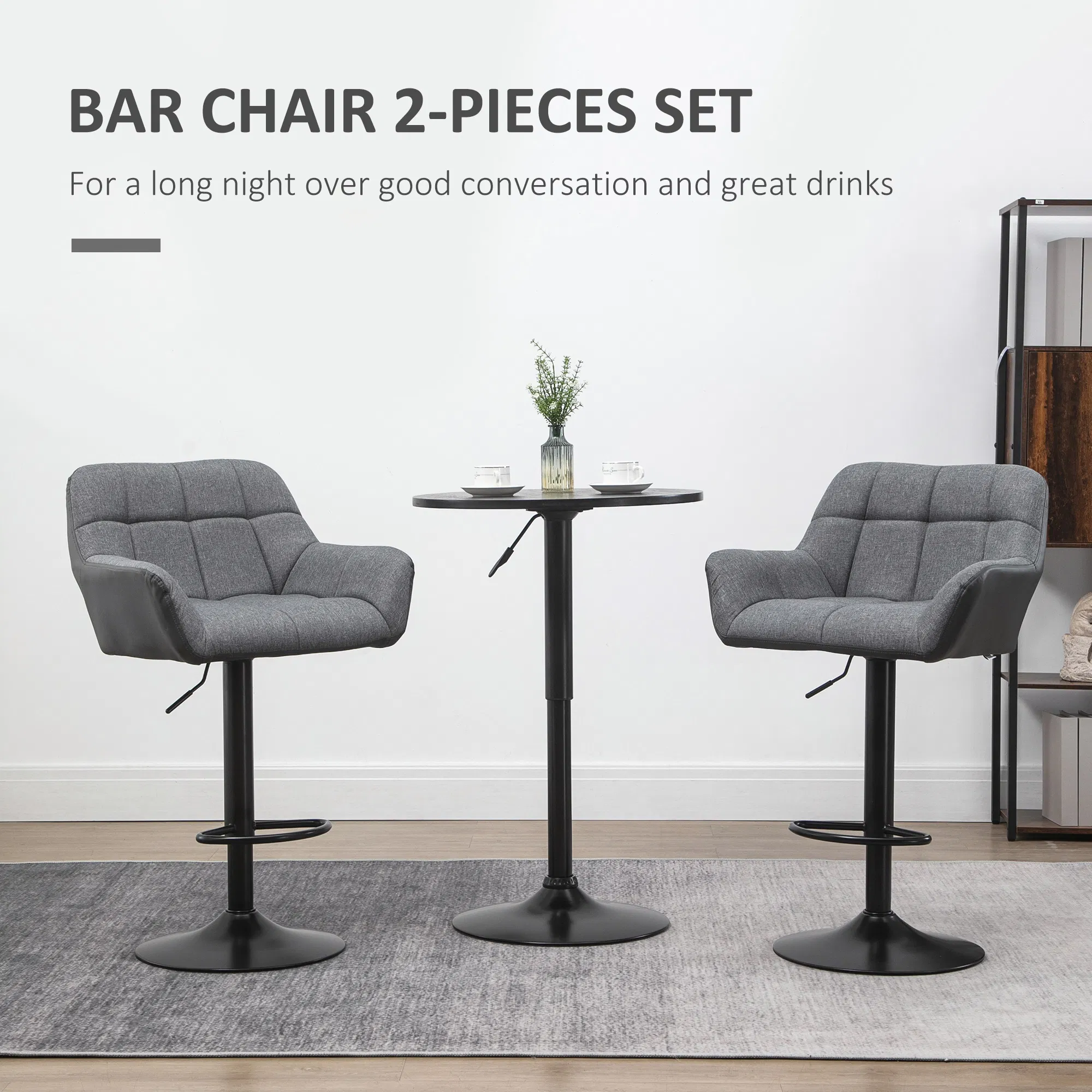Swivel Adjustable Bar Stools, picture 2 of 5