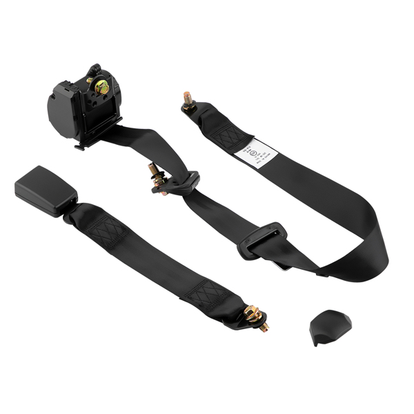 	2Pcs Universal Retractable 3 Point Seat Belt Car Vehicle Safety Belt Harness Set-13