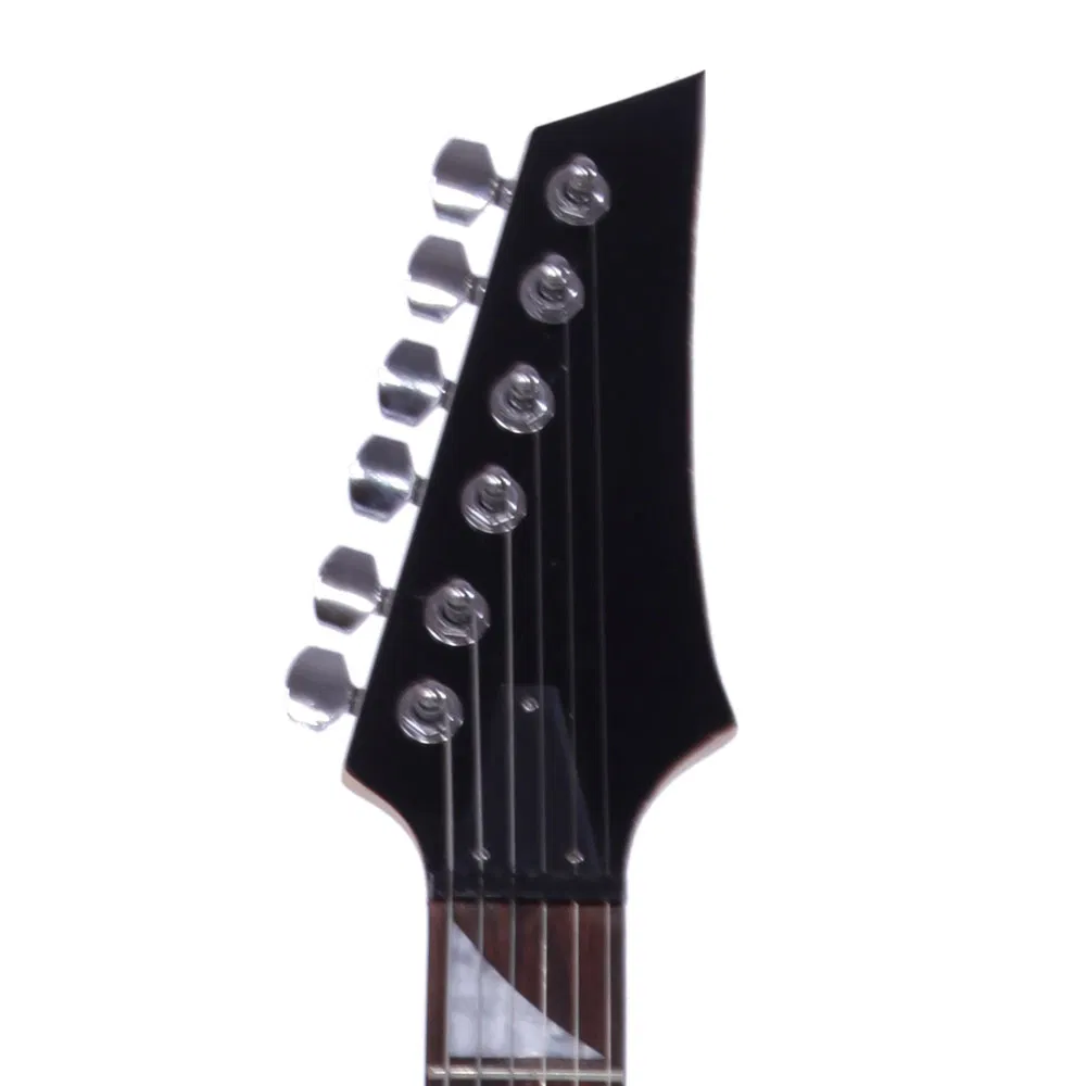 Novice Entry Level 170 Electric Guitar HSH Pickup Bag Strap Paddle Rocker Cable Wrench Tool Black image 2