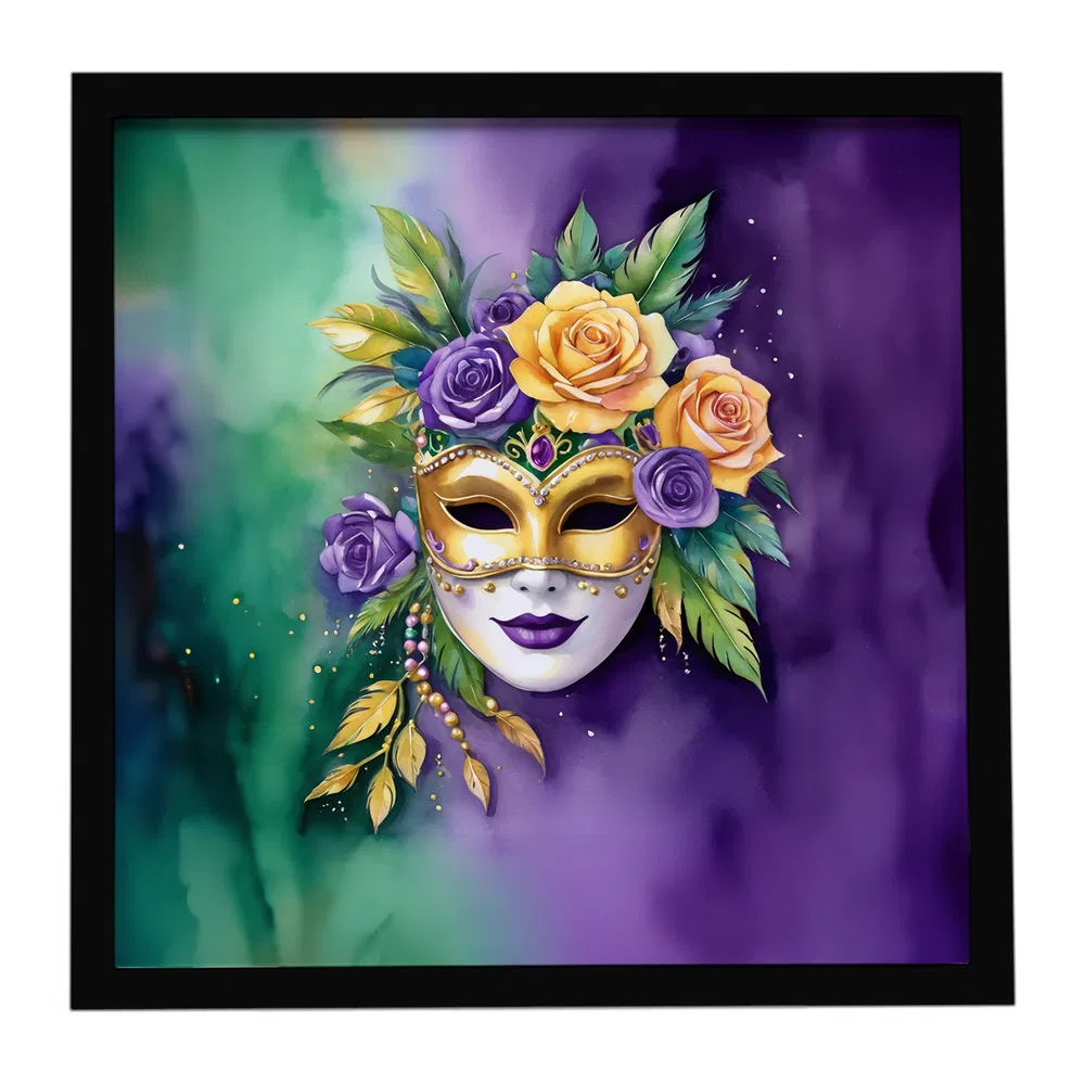 Mardi Gras Framed Metal Print, 8x8, picture 3 of 3
