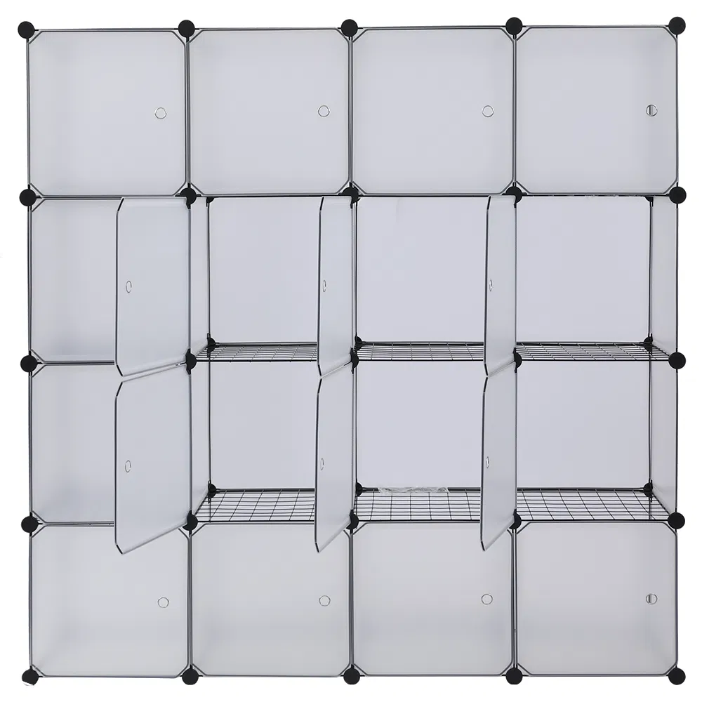 16-Cube Storage Shelf Cube Shelving Bookcase Bookshelf Organizing Closet Toy Organizer Cabinet White… image 5