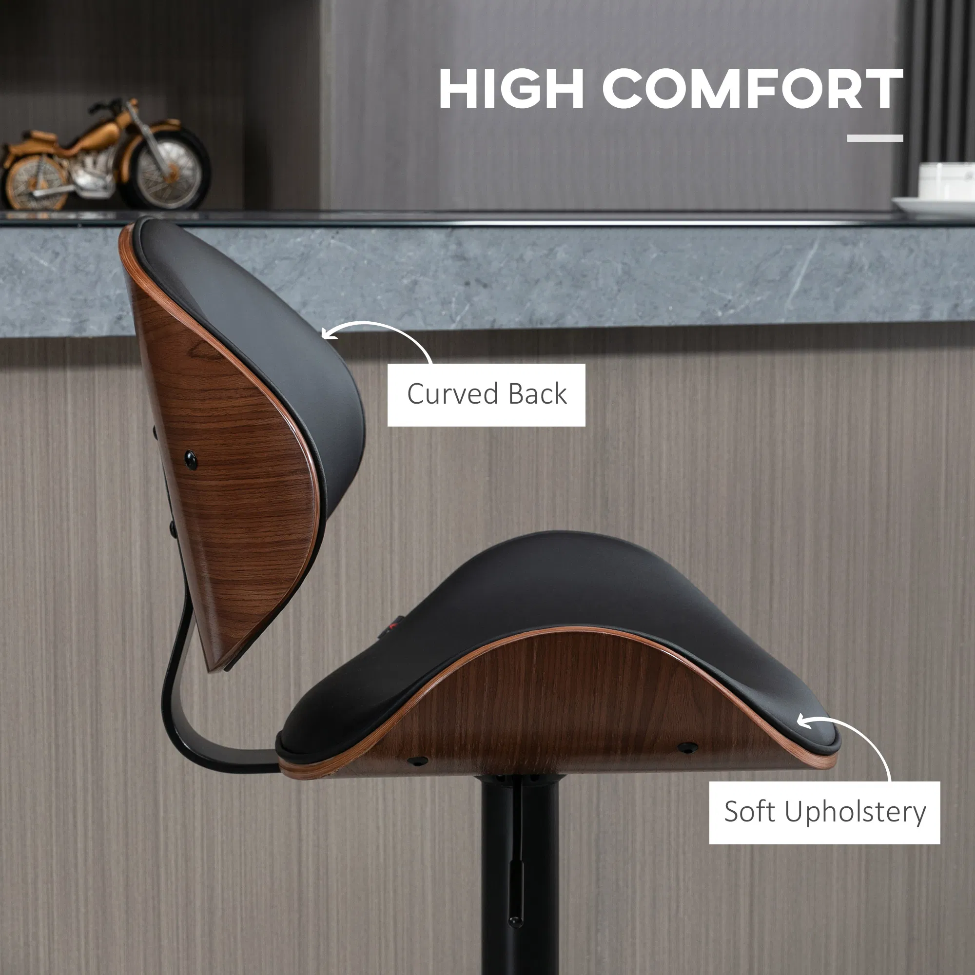 Adjustable Swivel Bar Stools, picture 4 of 5