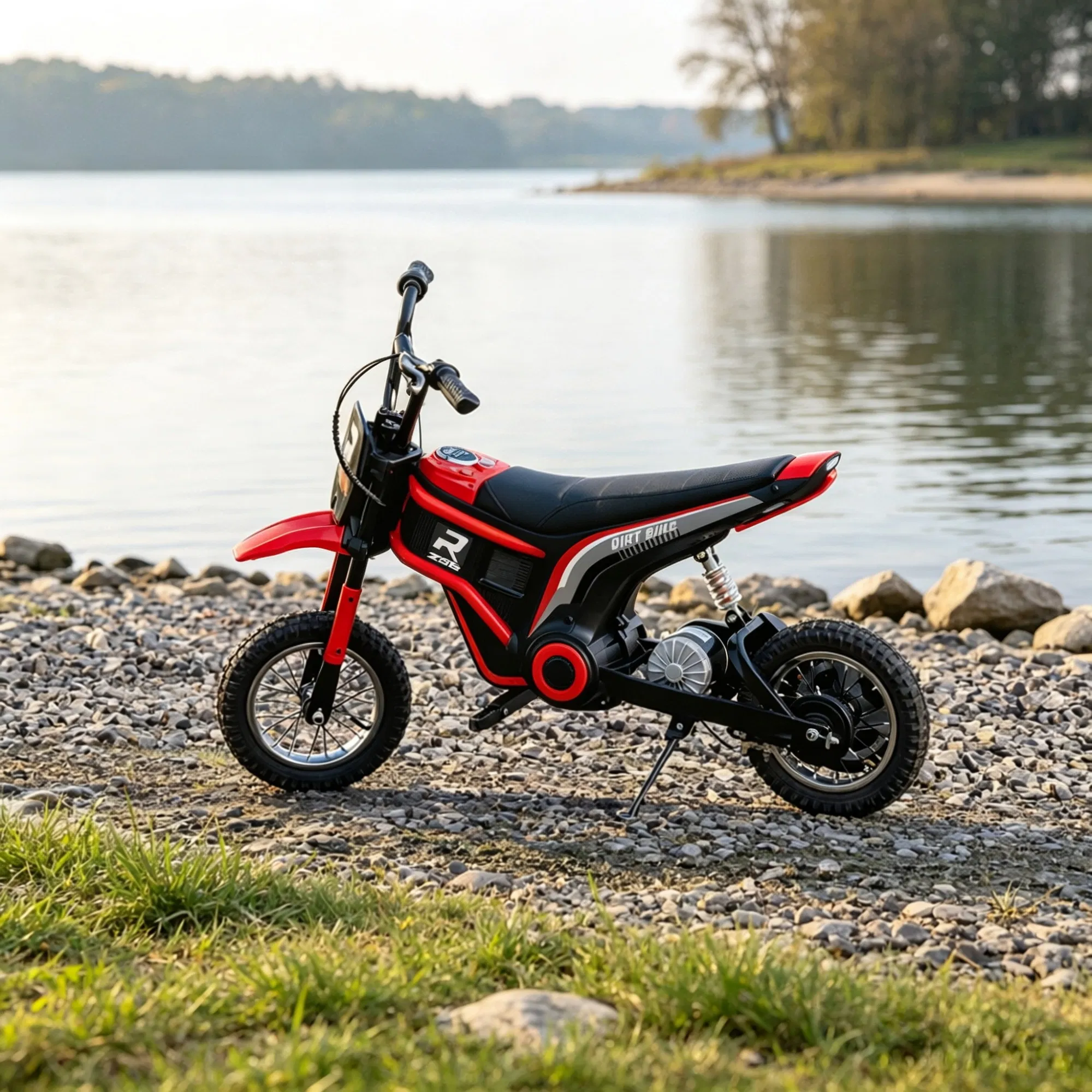 Red 12" Kids Electric Dirt Bike: 24V 350W Motor β photo 6