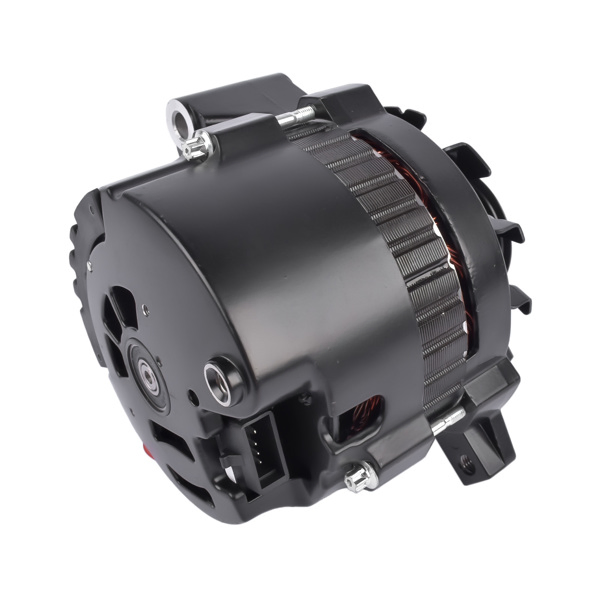  发电机 Black 160 AMP CS130 Alternator with Serpentine Pulley for GM Chevrolet SBC BBC ES1006BK-12