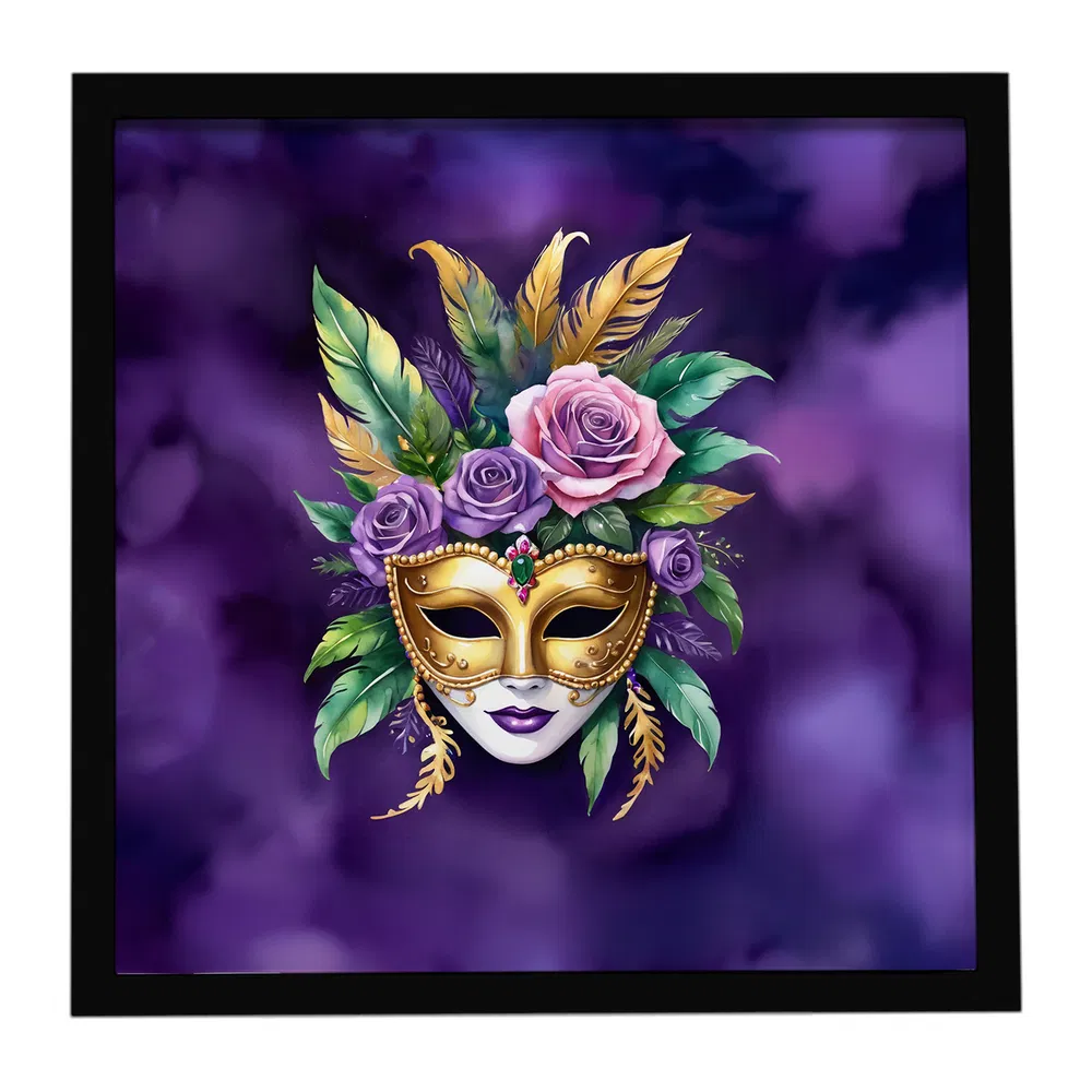 Mardi Gras Framed Metal Print, 8x8, picture 3 of 3