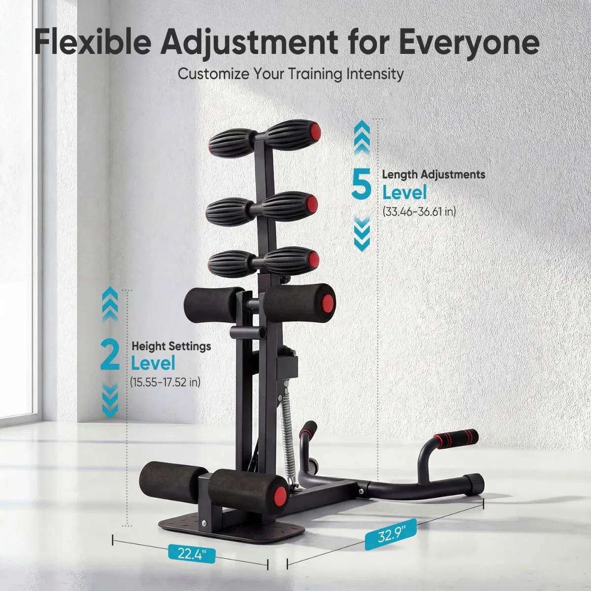 Sissy Squat Machine for Home Gym, All-in-One Deep Squat & Ab Workout Equipment, Adjustable Leg Exercise Machine for Glutes & Quads, 300 Lbs Capacity, Compact Design for Strength Training image 2