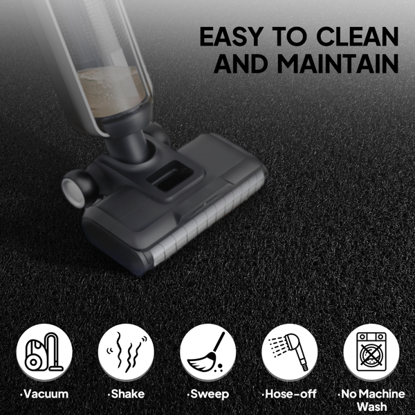1PC Black PVC Composite Commercial Entrance Mat, 90x150x1.2cm, Extra-Long & Thick Heavy-Duty Floor Protection-15