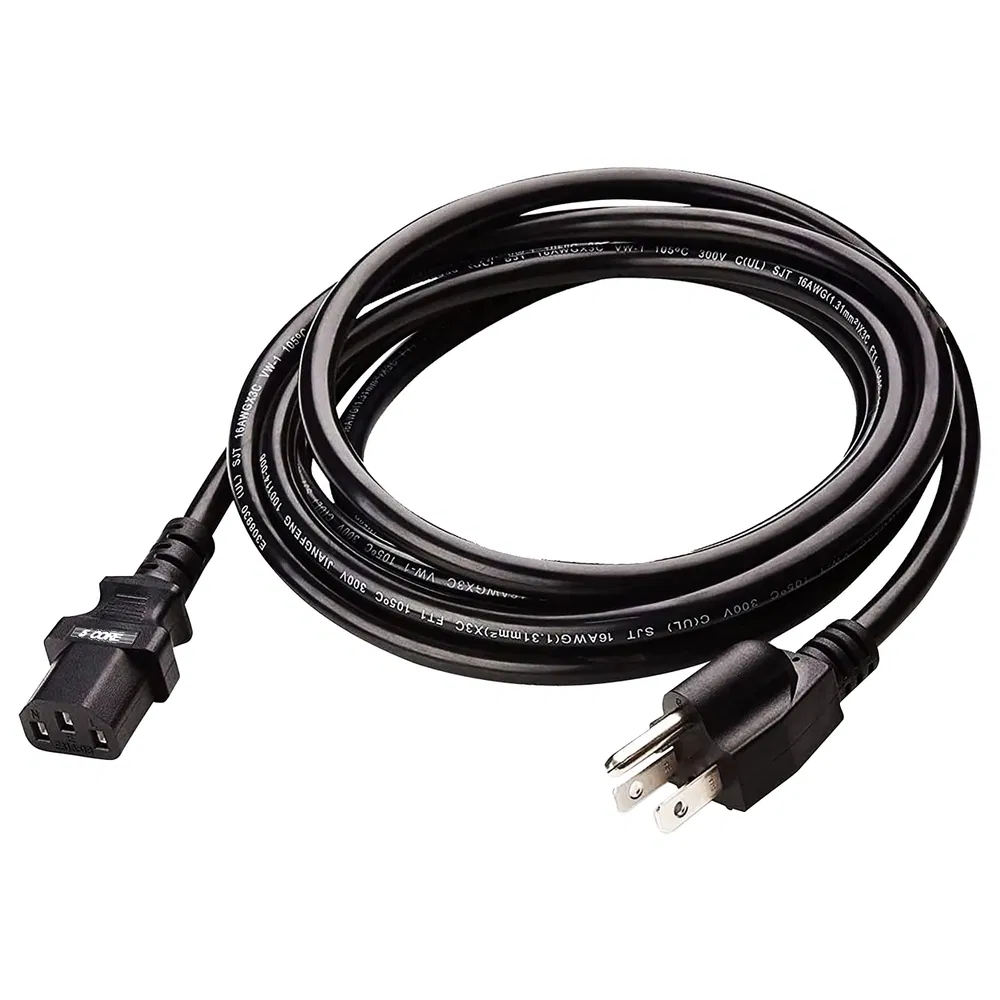5 Core 6 Feet 3 Prong Replacement AC Wall Power Cord for LCD Computer Monitor Ps3 Copper Wire - PC 1001