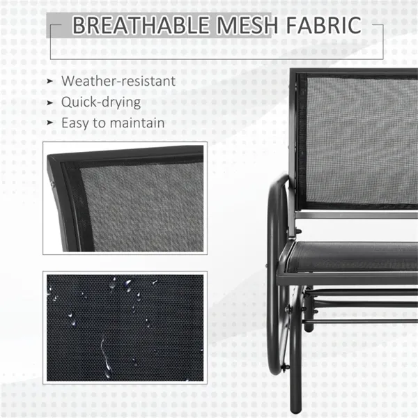 Mesh Outdoor Glider Chair, picture 2 of 5