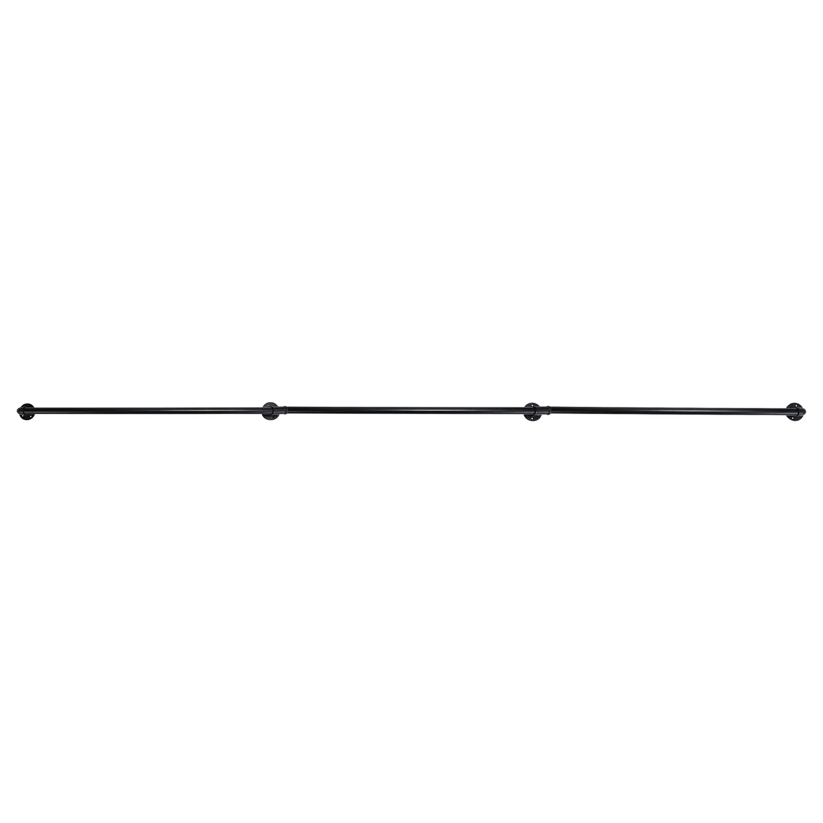 12FT three-section iron courtyard stair handrail black image 10