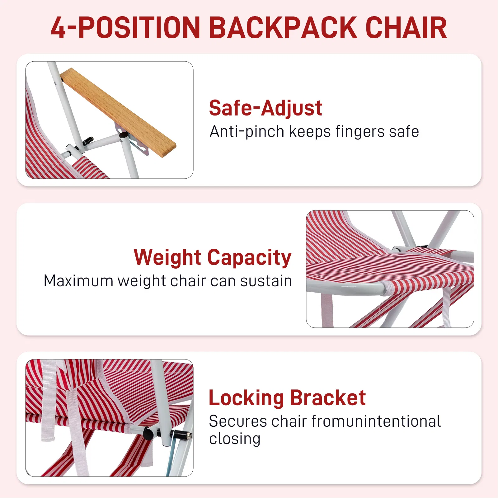 Beach Chair with Space-Saving 24 Inches image 5