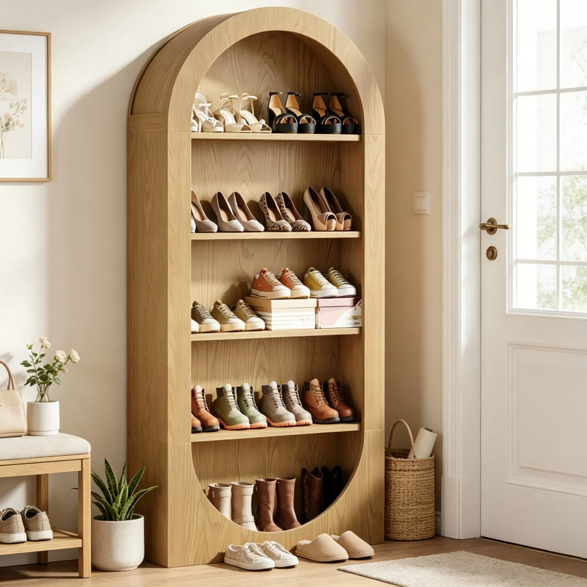 Arched Shoe Storage Cabinet, picture 4 of 5