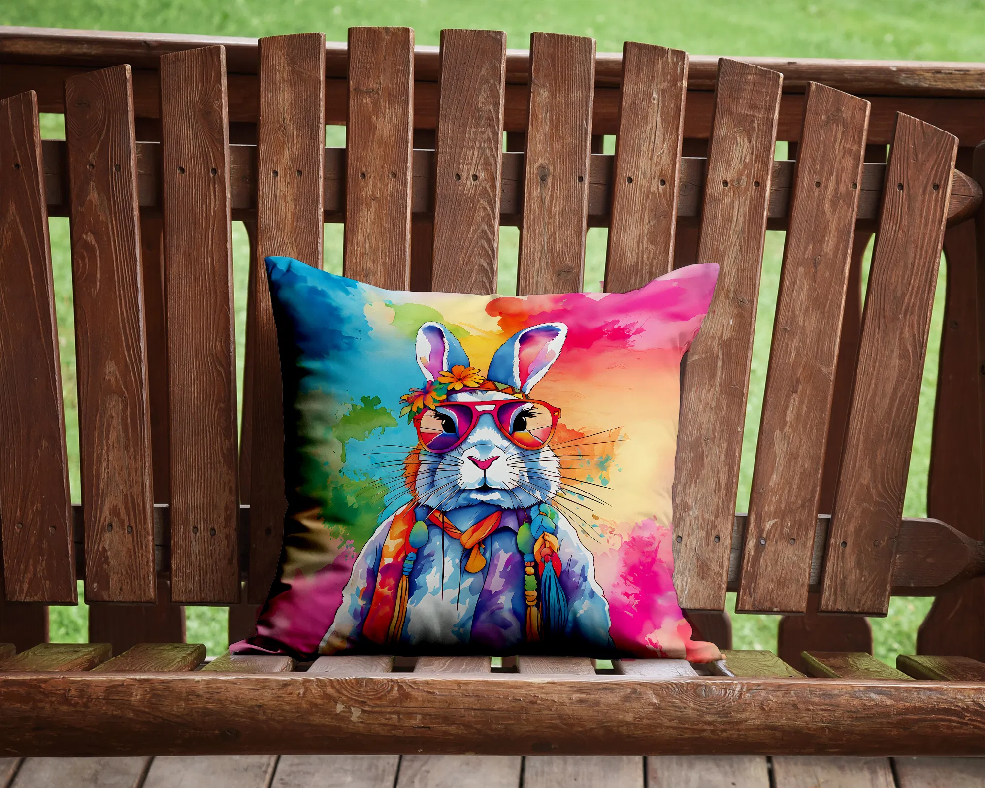 Rabbit Throw Pillow, picture 4 of 5