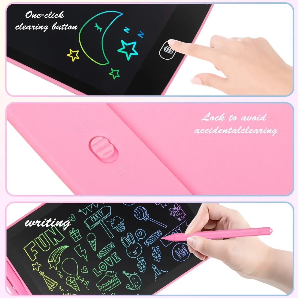 LCD Tekenbord 8,5 inch voor Kinderen, Uitwisbaar