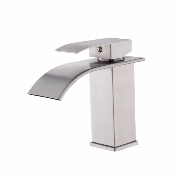 Single Handle Bathroom Faucet Lavatory Faucet Stainless Steel Single Hole-TP, Brushed Nickel[Unable to ship on weekends,usps/fedex]-8