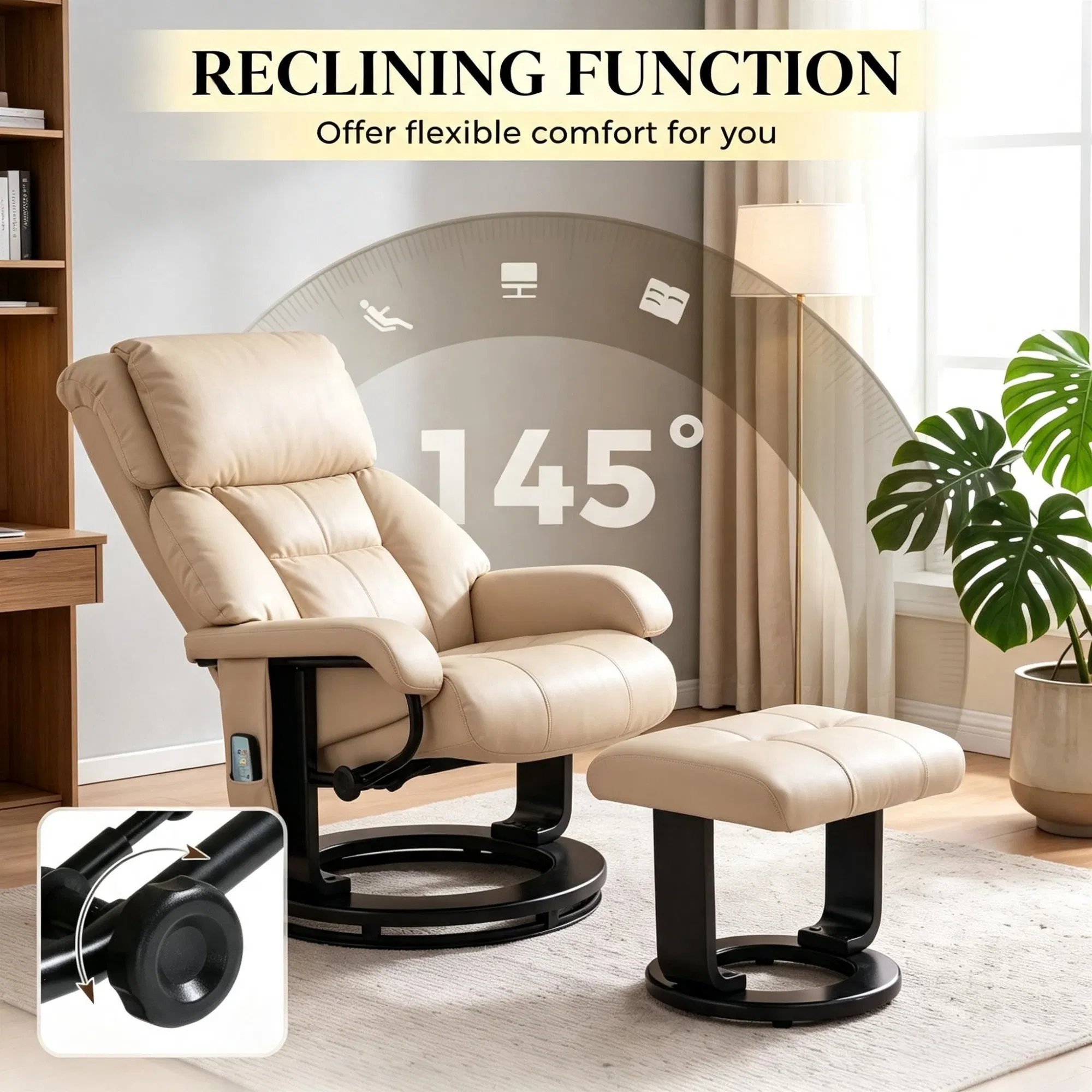 Swivel Massage Recliner Chair, picture 3 of 5