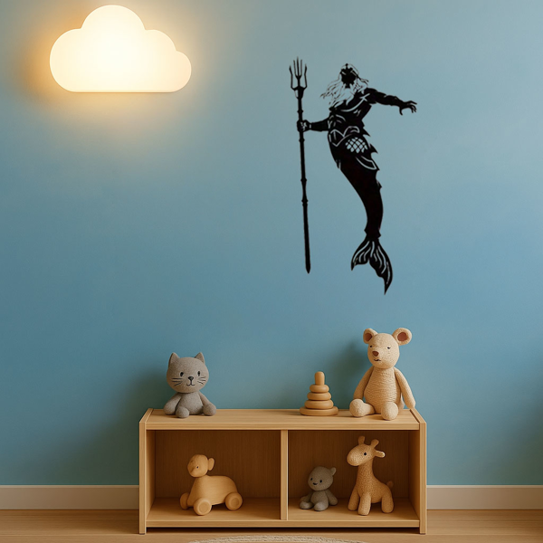 CIFbuy Exquisite Merman Mermaid King Queen Metal Wall Art Set Mythical Ocean Decor Handcrafted Unique Gift (TikTok, temu pick-up service)-11