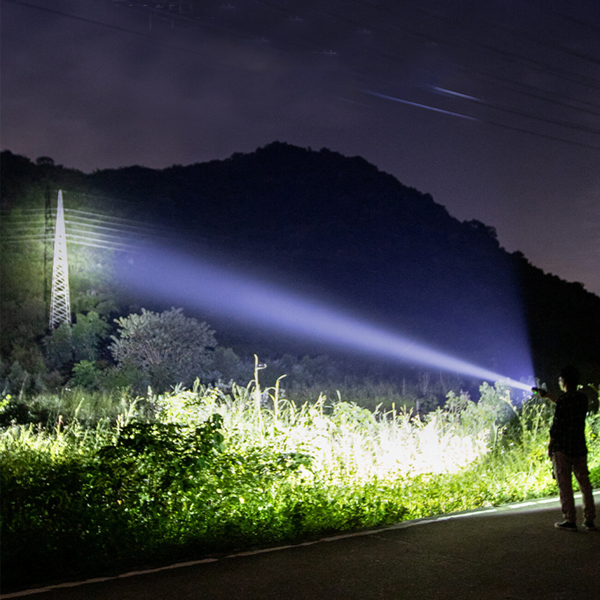 USB Rechargeable LED Flashlight Retractable Torch 3-Mode Zoomable Security Light Outdoor Flashlight Set-17